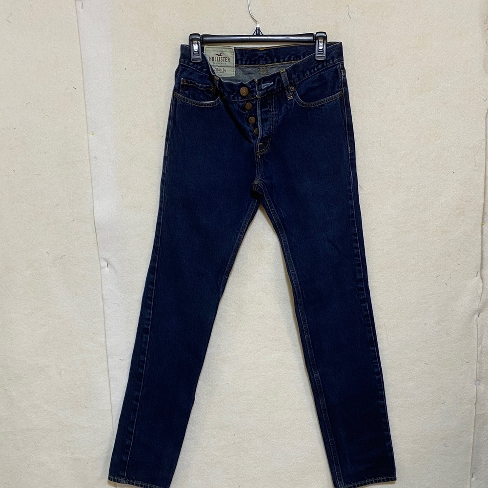Hollister Women's Navy High-Rise Skinny Jeans